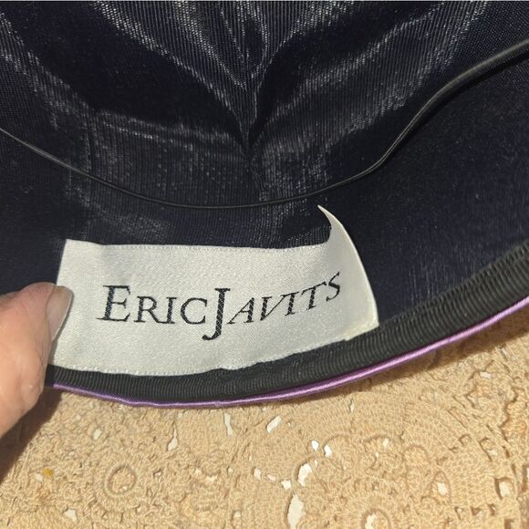 PILLBOX HAT Vintage By Lame Pillbox Fascinator Hat with Pleated Fan - Picture 4 of 12